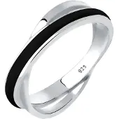 Elli Ring sort / sølv