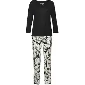 Vivance Pyjamas sort / hvid