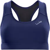 Winshape Sports-BH 'SB102C' mørkeblå / hvid