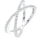 Elli Ring sølv / transparent