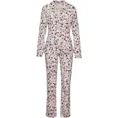 Vivance Pyjamas 'Dreams' grå / lys pink / offwhite