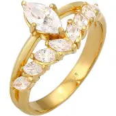 Elli PREMIUM Ring guld / transparent