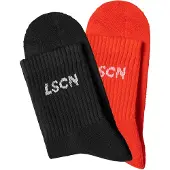 LASCANA Sokker rød / sort / hvid