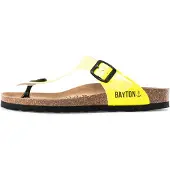 Bayton Pantoletter 'Mercure' lemon / sort