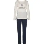 LASCANA Pyjamas navy / hvid