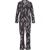 LASCANA Pyjamas navy / pastelgrøn / mørkegrøn / lys pink