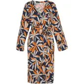 s.Oliver Morgenkåbe lysebeige / gran / orange