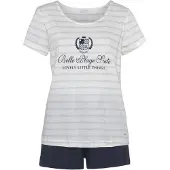 LASCANA Pyjamas beige / natblå / hvid