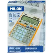 Milan 12-cifret Lommeregner Orange Grå (valutaomregner)
