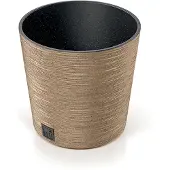 Prosperplast blomsterpotte med indsats lys brun Furu Round 30 cm