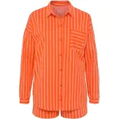 Vivance Pyjamas 'Dreams' orange / hvid