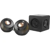 Creative Labs Pebble X Plus - Højttalersystem - til PC - 2.1-kanal - trådløs - Bluetooth - 15 Watt (Total) - sort