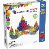 Magna-Tiles Micromags 70-stycken Deluxe Magnetic Construction Set Det ursprungliga magnetiska byggnadsmärket