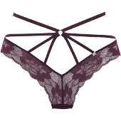 Jette String 'Tanga' aubergine