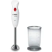 Bosch BOSCH_400 W, stainless mix. leg with Quattro Blade blade, mix. container with scale without lid, white / dark red