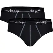 Sloggi Slip 'Blue Start' røgblå / sort / hvid