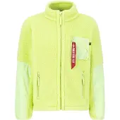 Alpha industries Overgangsjakke 'Sherpa' neongul / rød