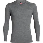 Icebreaker - Skiundertøj - M Merino 260 Oasis LS Crewe Gritstone Heather til UnisexUld - Størrelse XXL - Grå