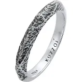 KUZZOI Ring sort / sølv