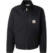Carhartt WIP - Jakker - Detroit Jacket Rinsed Black / Black til UnisexBomuld - Størrelse L - Sort