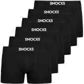 Snocks Boksershorts sort / hvid