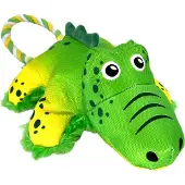 Kong Cozie Tuggz hundelegetøj Alligator - Gr. M/L: ca. L 38 x B 20,3 x H 10,2 cm