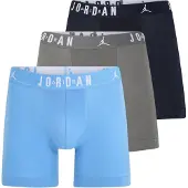 Jordan Boksershorts 'Flight' natblå / lyseblå / grå / hvid