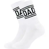 Ewers Sokker 'DAD' sort / hvid