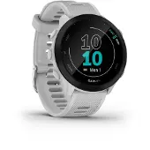 Garmin Forerunner 55 - Hvid - sportsur med bånd - silikone - hvid - display 1.04 - Bluetooth, ANT+ - 37 g