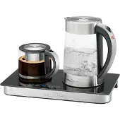 ProfiCook PC-TKS 1056 - Te/kaffemaskine/kedel - 1.7 liter - 2.3 kW - rustfri stål glas