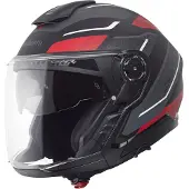 Schuberth J2 Sigma JETHJELM Mat/Sort/Rød/antracit 53