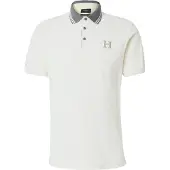 Hackett Londontil mænd. HM563381 Heritage classic fit polo shirt hvid (XL), Casual, Bomuld, Korte ærmer