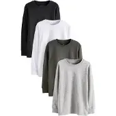 Next Shirts grå / oliven / sort / hvid