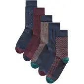 Next Sokker navy / mørkebrun / aubergine