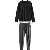 Next Pyjamas lang grå / sort