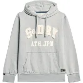 Superdry Superdrytil mænd. M2014115A Vintage Athletic grå sweatshirt (M), Casual, Bomuld