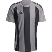 Adidas Spilletrøje Striped 24 - Grå/Sort, størrelse Small