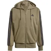 Adidas Essentials 3 Stripes French Terry Sweatshirt Med Lynlås