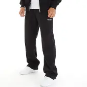Avant Garde Herre Straight Leg Joggers Sort