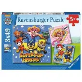 Ravensburger Puslespil - 3x49 Brikker - Paw Patrol Super Pups - - OneSize - Puslespil