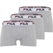 FILA Boksershorts lysegrå / grå-meleret / blodrød / sort