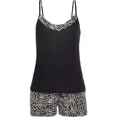 LASCANA Shorty creme / sort