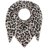 Zwillingsherz Sjal beige / brokade / sort