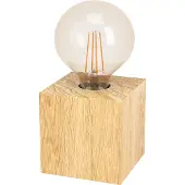 Eglo PRESTWICK 2 BORD E27 TRÆ NATUR FSC