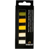Rembrandt soft pastelsæt Warm Yellows | 5 halvpasteller