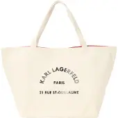 Karl Lagerfeld Shopper 'Rue St-Guillaume' beige / sort