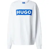 HUGO Sweatshirt 'Classic' blå / hvid