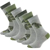 Ewers Sokker 'Dino' grå / mørkegrøn / offwhite