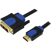 Logilink CHB1115, 15 m, HDMI Type A (Standard), HDMI Type A (Standard), 10,2 Gbit/sek., Sort, Blå