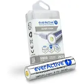 EverActive Silver+ Lithium MicroUSB genopladeligt 18650 batteri - 2600mAh